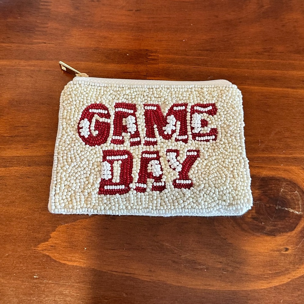 Beaded Game Day Pouch